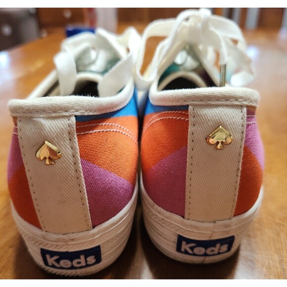 Keds X Kate Spade Collaboration Women's Size 6.5 Triple Kick Sneakers Lace Up - Picture 2 of 8